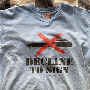 Vintage baby blue graphic tee